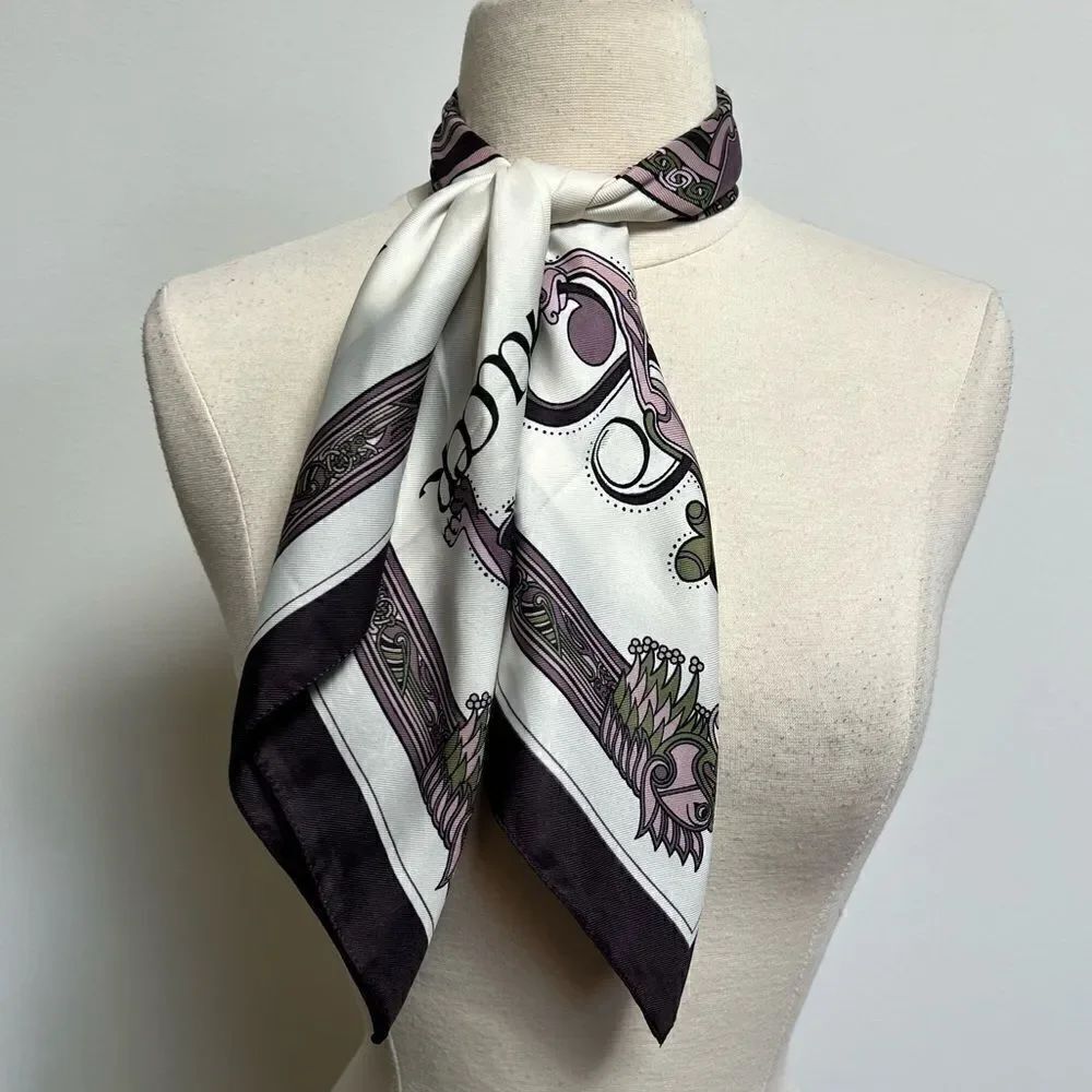 Vintage Celtic Rennisance Designs Purple Baroque Irish Celtic Symbols Scarf